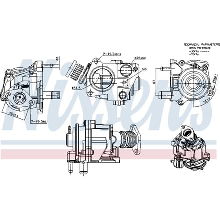 EGR-klep NISSENS 98424