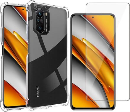 Hoesje geschikt voor Xiaomi Mi 11i - Transparant Backcover Shockproof Case + Glas Screen Protector