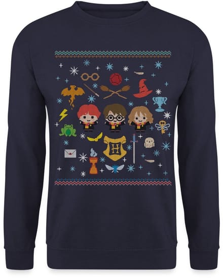 Harry Potter Ugly Christmas Chibi | Lelijk Kerstmis Sweater Heren