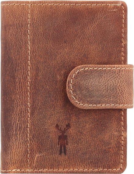 Jack Kinsky Baltimore Kredietkaart etui RFID-bescherming Leer 11 cm - 3 Sleuven - cognac