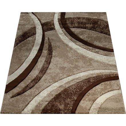 Modern tapijt Bravo bruin 80x150 cm