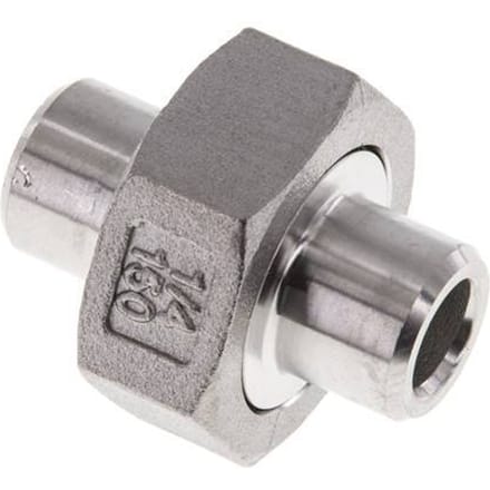 Rechte Koppeling 13.5mm Laseinde RVS Conische Afdichting 16bar