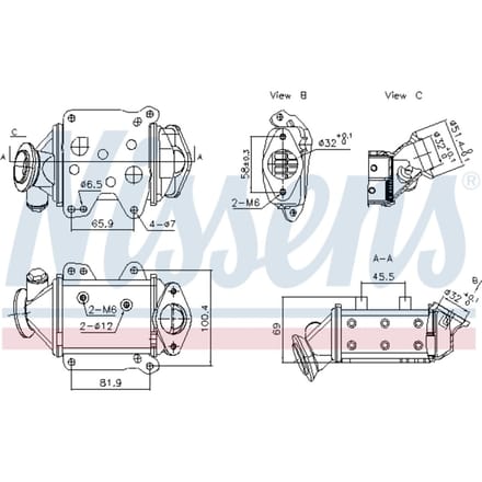 UitlaatgasRadiator NISSENS 989457