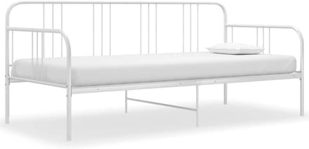 Slaapbank - Dagbed Frame - Gasten Ontvangen - Ruimtebesparend Ontwerp - 90 x 200 cm - Wit