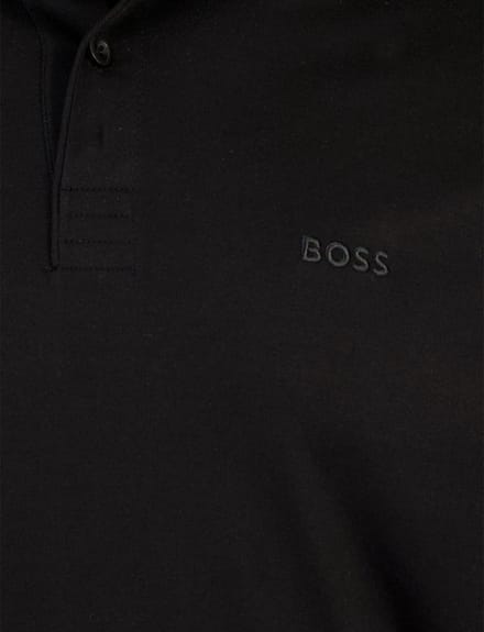 Hugo Boss polo lange mouw zwart