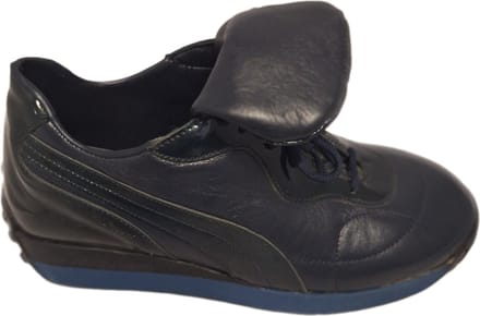 NEW EDITION-SNEAKER-276-LEER-BLEU/METALIC-45