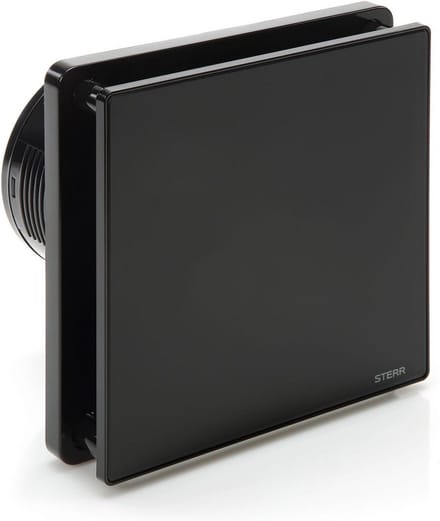 Stille Zwarte Badkamerventilator 100mm met Vochtsensor voor Moderne Ventilatie