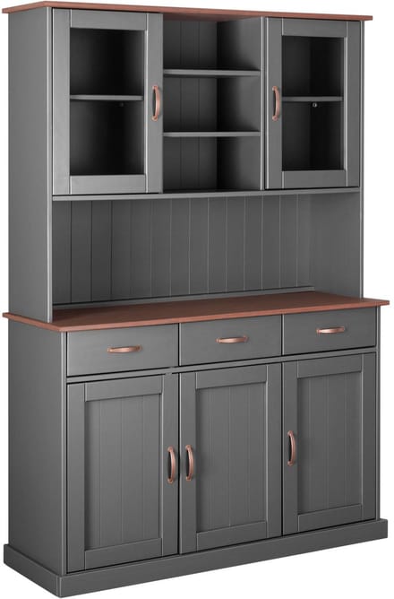 Buffetkast Cerci 131cm met 5 deuren & 3 lades - grijs