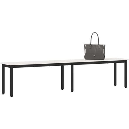 vidaXL - Bank - Wit - 200 - x - 35 - x - 45 - cm - Massief - grenenhout