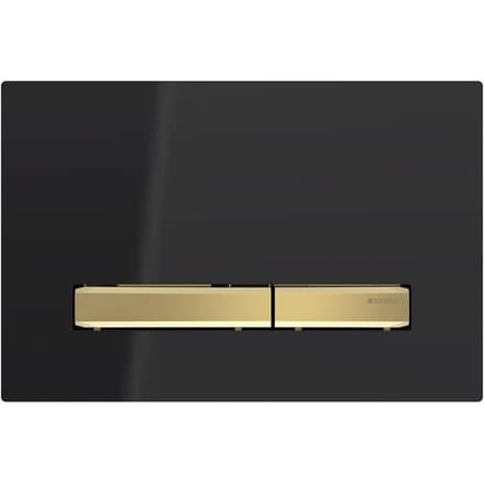 Bedieningsplaat Geberit Sigma 50 voor 2-toets Spoeling Messing Goud / Zwart