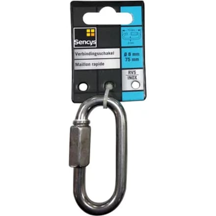 Sencys Verbindingsschakel - Rvs - Diam. 8x75mm