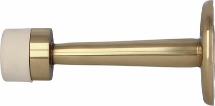 AMIG Deurstopper/deurbuffer - 75mm - muurbevestiging - gepolijst messing
