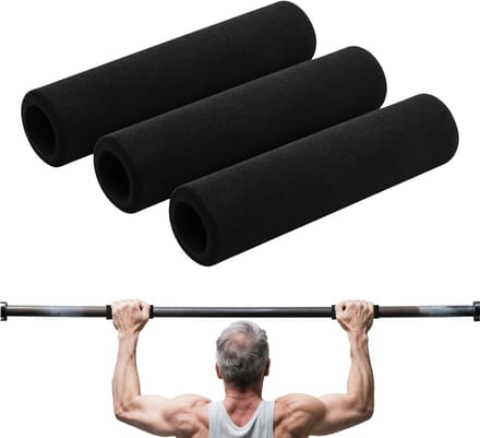 Schuim Handgrepen - Grips Pull Up - Kracht Training - Verbeterde Grip - 3 Delige Set - Zwart