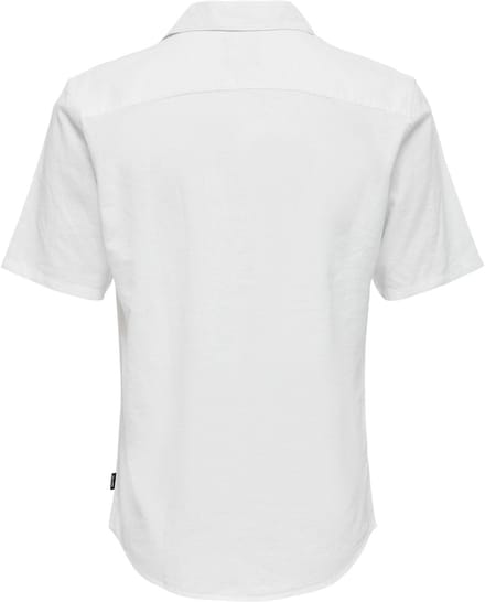 ONLY&SONS - ONSCAIDEN LIFE SS SOL RES LINENBLENDNOOS - Heren - Overhemden