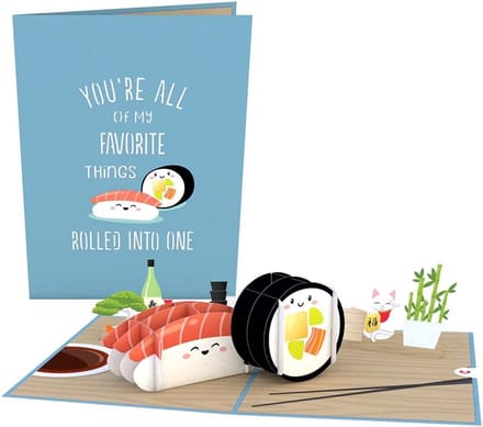 Originele Sushi Wenskaart in Luxe Geschenkdoos