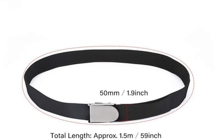 Dailygoods- Duikgewichtriem 150 cm - RVS Gesp - PP-Singel - Sneldrogend - Antischimmel - Lichtgewicht 202 g - Gewichtsgordel