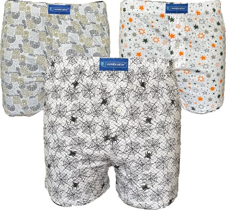 Embrator 3-pack mannen Boxershort Loose Fit katoen 2XL