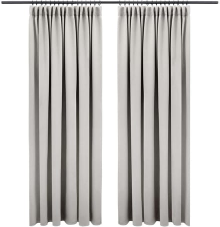 Verduisterende Gordijnen 175x140 cm Set van 2 OEKO-TEX Gecertificeerd Grijs