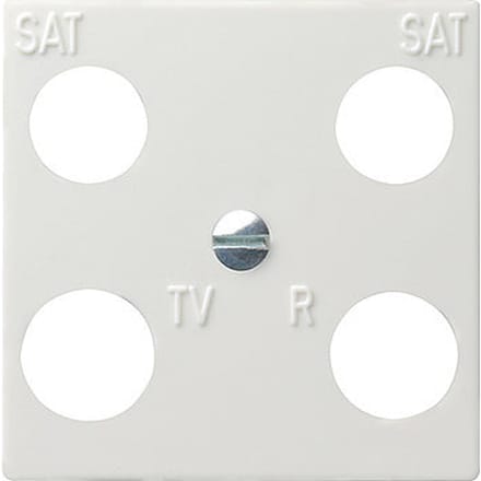 Gira 4-Weg Afdekplaat Accessoires Puur Wit - 025803