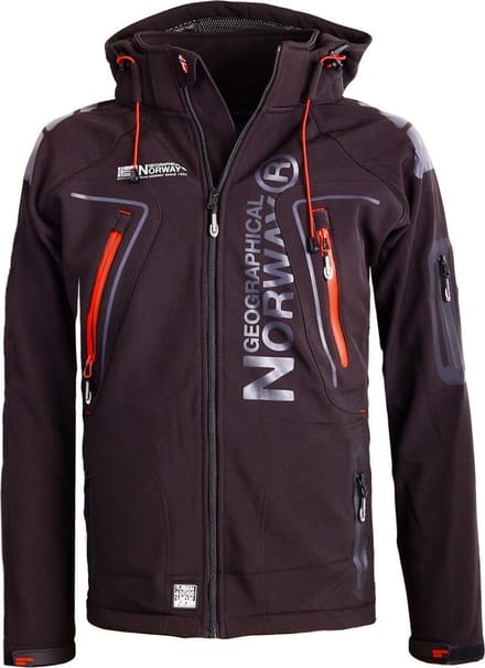 Geographical Norway Softshell Jas Heren Zwart Techno - S