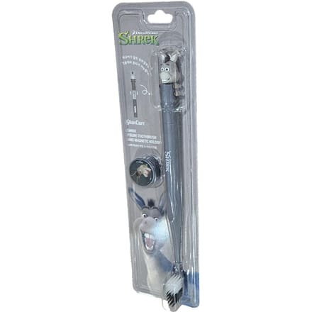 Ensemble Porte-brosse à dents+Aimant Figurine Shrek Âne gray