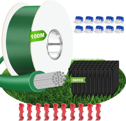 Begrenzingskabel Robotmaaier - Robotmaaier Accessoires - Gazon Onderhoud - Complete Set - 100 Meter Kabel - Groen