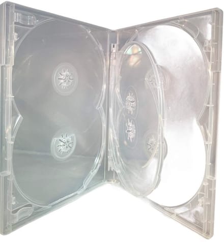 Dailygoody - 6-Disc Dvd Case - Duidelijke Swing Tray - Voor Cd en Dvd
