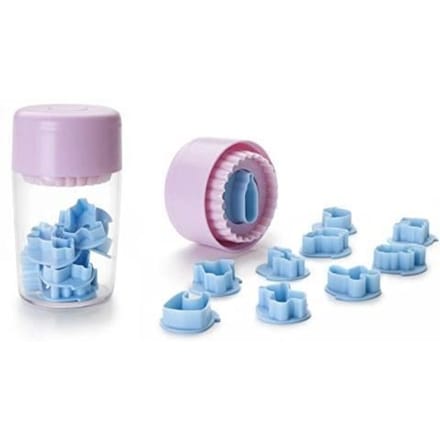 IBILI 742501 Lot de 10 Emporte-Pièces pour Linzer Plastique, Multicolore, 12 x 7 x 7 cm