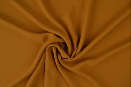 Chiffon stof - Donker okergeel - 1 meter - Per meter - 150cm breed