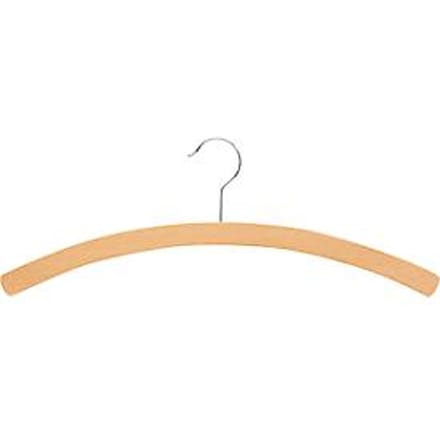 Kleerhanger - beukenhout - L 450 mm - natuurlijke kleur - 10 stuks