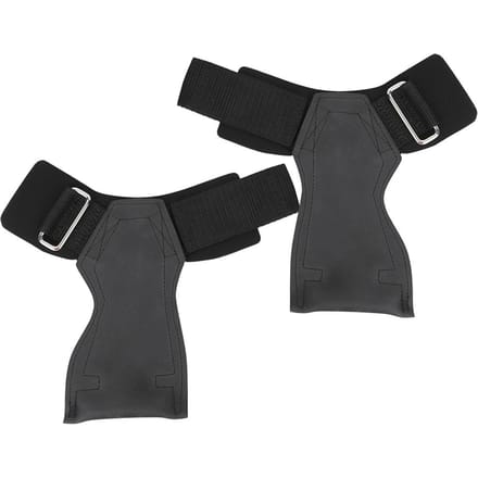 Rubber Anti-Slip Gym Handschoenen Grips Pull Up Training Halter Dumbbell Gewichtheffen Grip Pads(M ) black