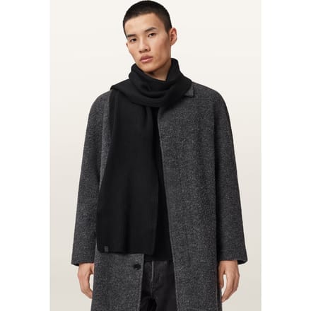 AllSaints Iggy Scarf Black Taglia: OS | Sciarpe Outlet | Uomo | Nero