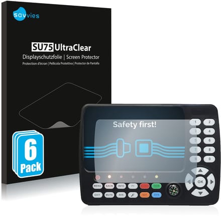 Savvies - Screenprotector voor Satlink ST-5150 DVB-S/S2/T/T2/C - Folie Beschermfolie transparant 6 Stuks