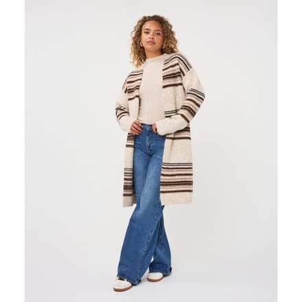 Esqualo vest F26-18504 - Biscuit Melange