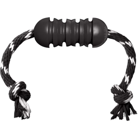 Kong Exterme Dental met Touw - Zwart Wit - 12 x 5 x 5 cm