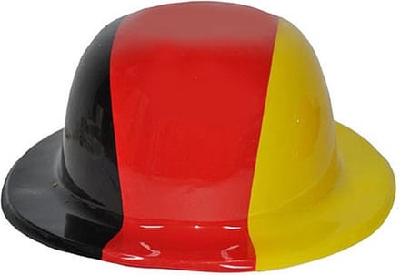 Duitsland supporters bolhoed - plastic - Duitse verkleed feestartikelen