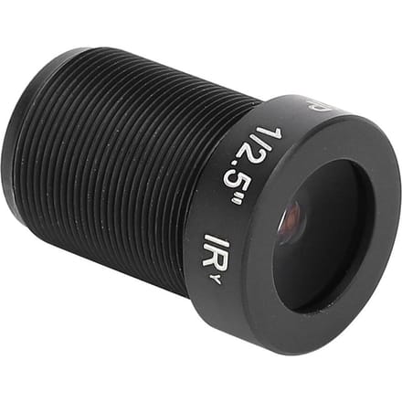 Objectif de Caméra 5MP Haute Définition 6mm Focale Fixe 1 2.5 Format d'Image Monture M12 Surveillance black