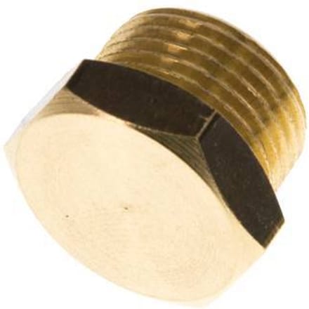 G 3/8'' Messing Plug met buitenzeskant 16 Bar [5 Stuks]