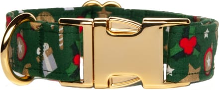 Awesome Paws Halsband Hond - Kerst - Groen - L