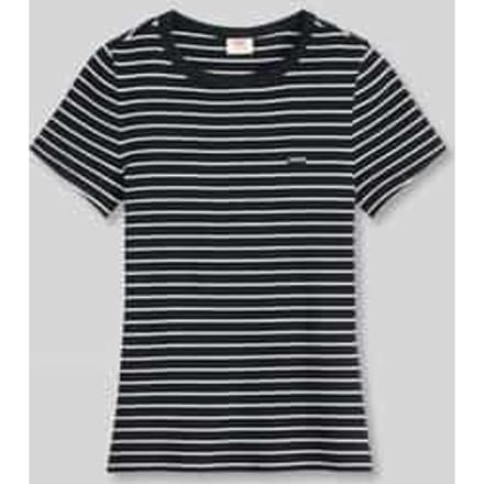 Slim fit t-shirt van katoenmix model 'HAYES'