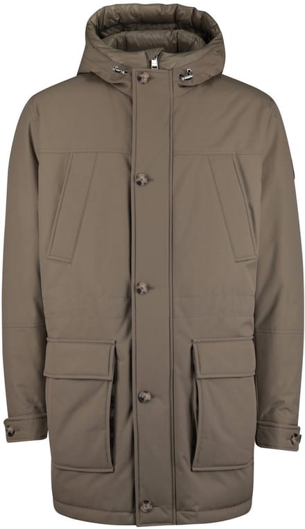 Hugo Boss winterjas khaki