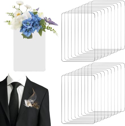 Dailygoods - Set van 20 Doorzichtige Boutonnièrehouders