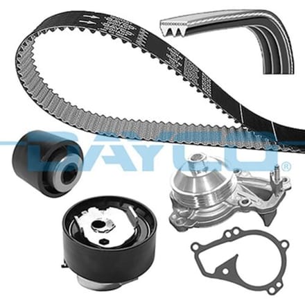 Waterpomp + distributieriem set PowerGrip® DAYCO KBIOWP140