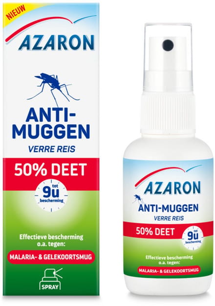 Azaron Anti Muggenspray 50% DEET - 2 x 50 ml - Voordeelverpakking