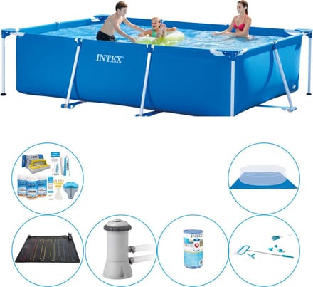 Frame Pool Rechthoekig 300x200x75 cm - 7-delig - Zwembad Set