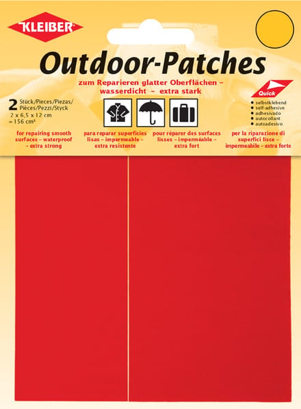 Outdoor-kleefpleisters, rood, 65 x 120 mm