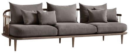 &Tradition Fly SC12 Sofa 3-zitsbank - Hot Madison 093/eiken gerookt