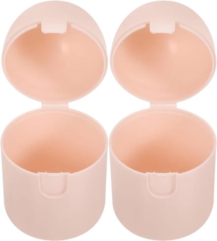 Menstruatiecup Houder - Opbergdoos - Hygiënisch Opbergen - Draagbaar Compact - 2 Stuks - Roze
