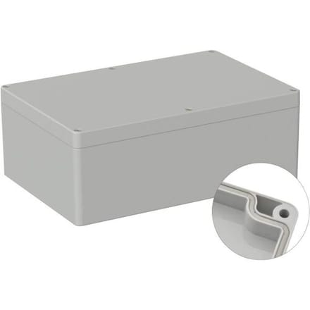 TRU COMPONENTS TC-9065688 Industriële behuizing 240.3 x 160.3 x 90 ABS Grijs-wit (RAL 7035) 1 stuk(s)