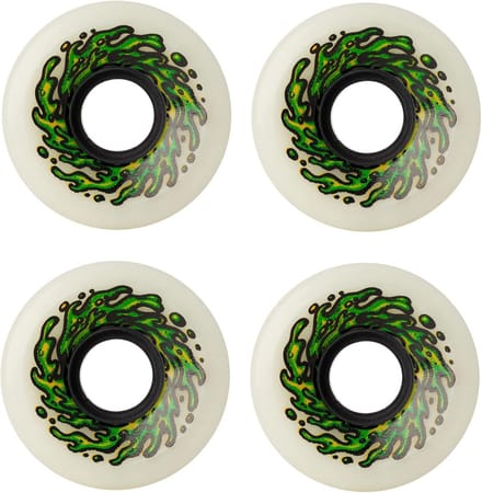 Set van 4 Skateboard Wielen - 54.5mm - 90A Hardheid - Wit